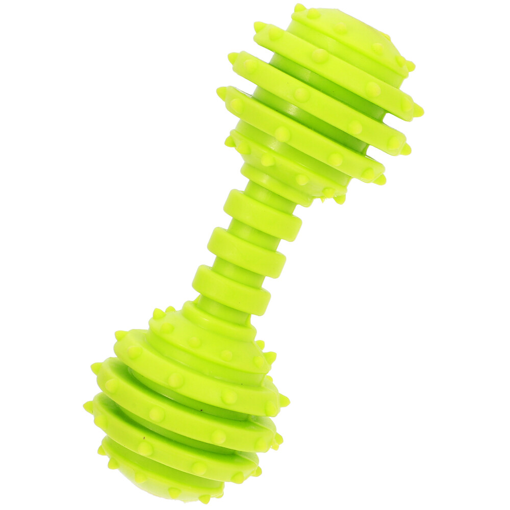 Dog Rubber Toys Pet Puppy Funny Dental Teething Teeth Gums Chew Hammer Barbell