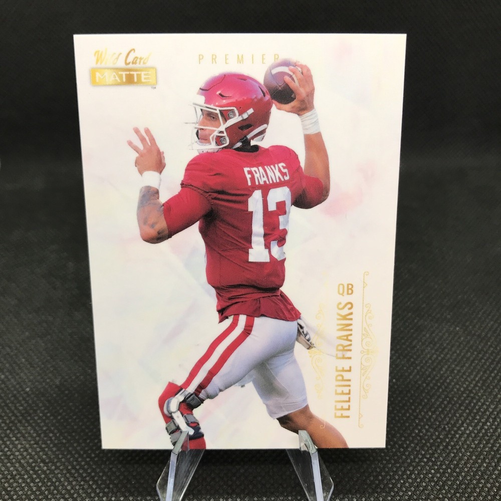 2021 Wild Card Matte White Feleipe Franks Premier RC Arkansas Razorbacks/ ATL