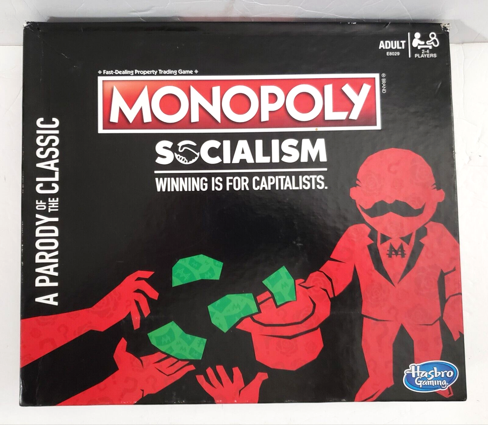 Hasbro MONOPOLY SOCIALISM Parody Board Game