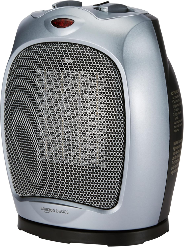 Compact Oscillating Ceramic Space Heater for Home & Office Indoor Use