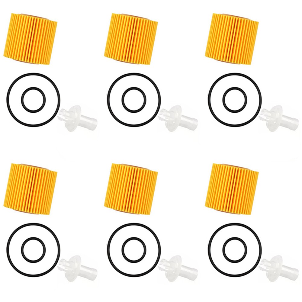 04152-YZZA1 Engine Oil Filter Pack of 6 For Toyota Lexus Scion New