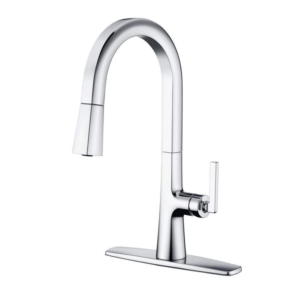 Ultra Faucets Kitchen Pull-Down Sprayer Single-Handle Resist in Polished Chrome