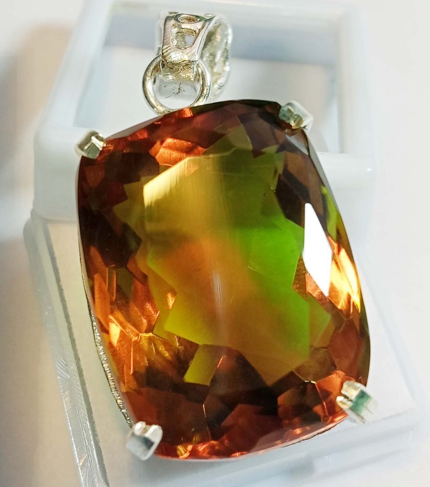 Alexandrite Cushion Cut Pendant 74.65 Ct Natural Certified Loose Gemstone Locket