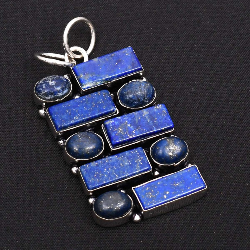 Lapis Lazuli Gemstone Handmade Pendant Jewelry Christmas Gift 2.56