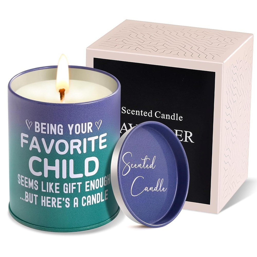 10 OZ Funny Candles Birthday Gifts Presents for Mom Dad, Best Mom and Dad Gifts,