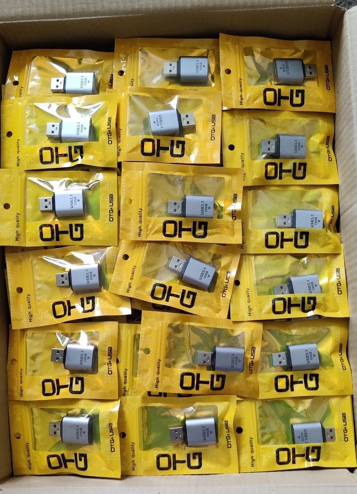 25X USB 3.1 to USB C Adapter 10Gb ps, JOB LOT BULK WHOLESALE