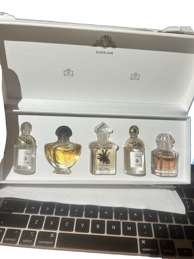 GUERLAIN La Collection du Parfumer Limited Cute set of 4 FULL & 1 EMPTY