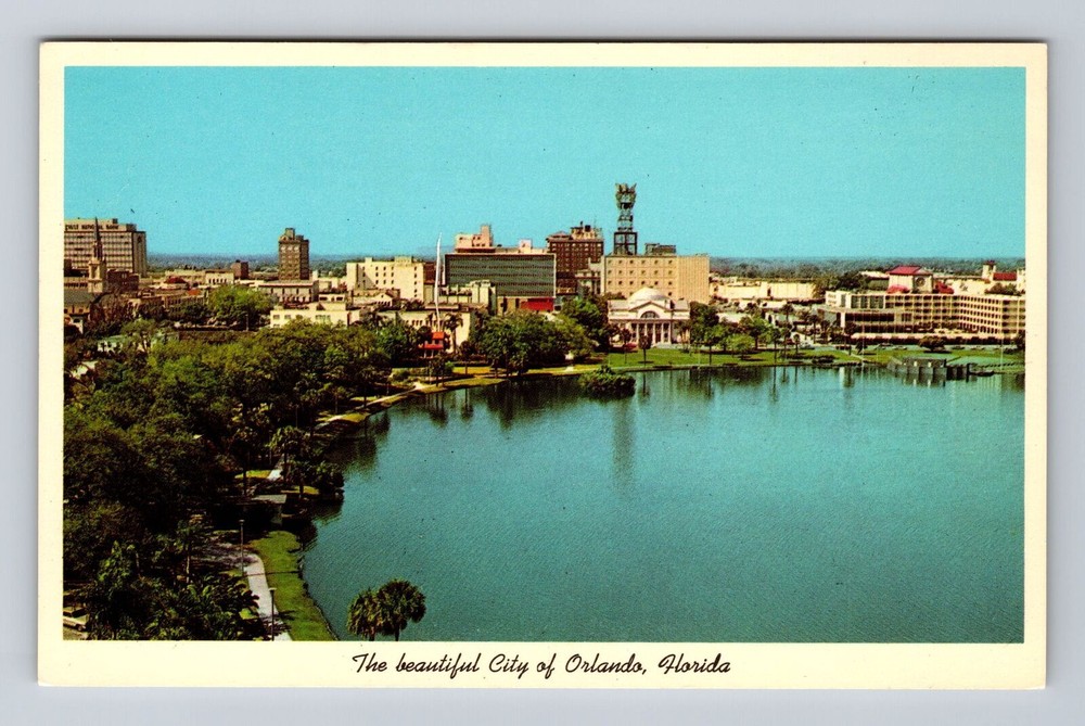 Orlando FL-Florida, Downtown, Antique, Vintage Postcard