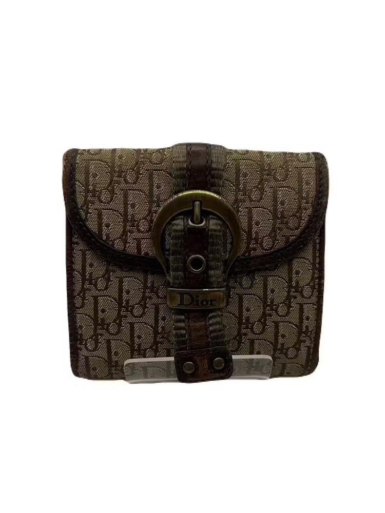 Dior Brown Leather Wallet Preowned Model TB65-1