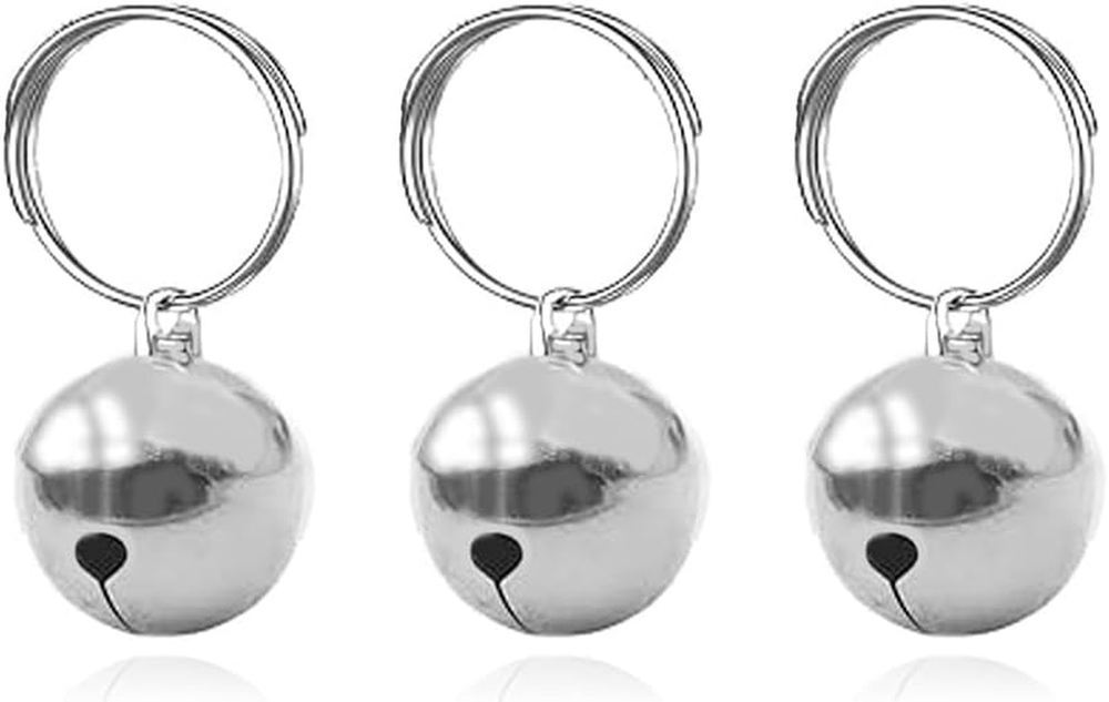 3 Pack Pet Bells for Dog Cat Collar Charm Pet Pendant Accessories Stainless Stee