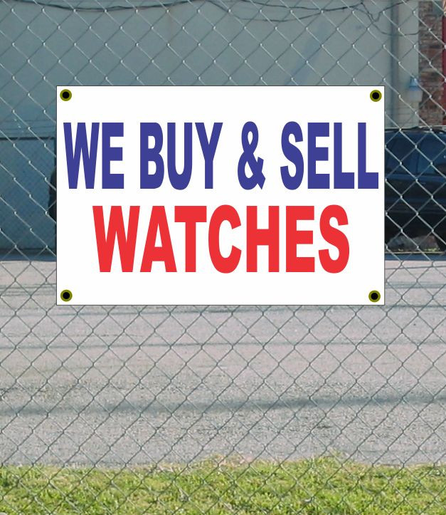 2x3 Red White Blue Watches Buy Sell Banner New Discount Size Price