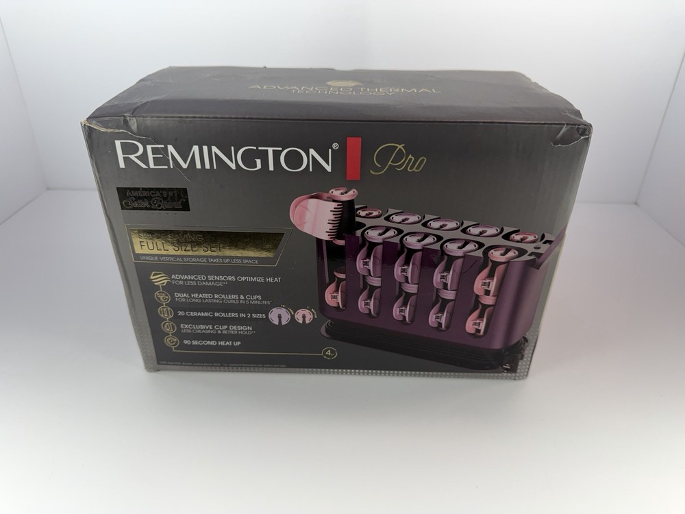 Remington Pro Space-Saving Heated Hair Roller Set – Full Size – Open Box