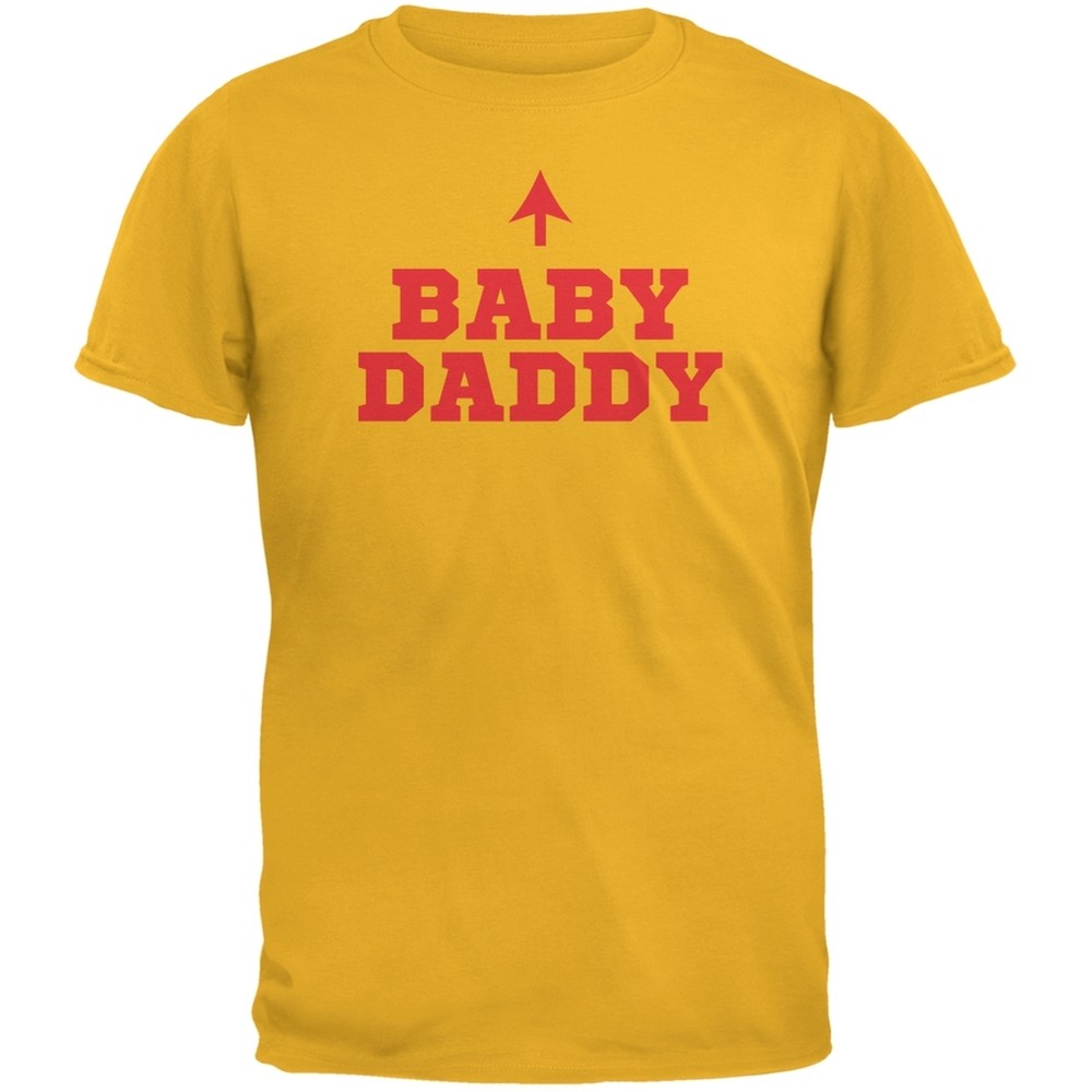 Fathers Day - Baby Daddy Gold Adult T-Shirt-image