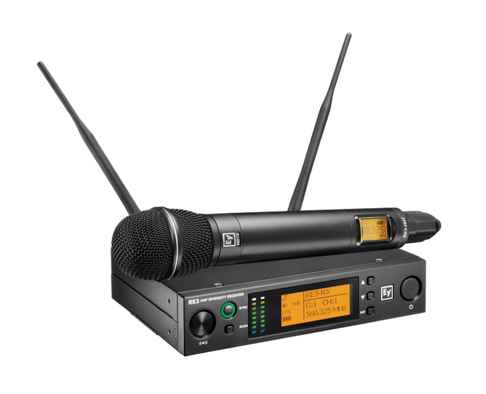 EV RE3-ND76 UHF Wireless Handheld Microphone Set with Band 6M Dynamic Mic