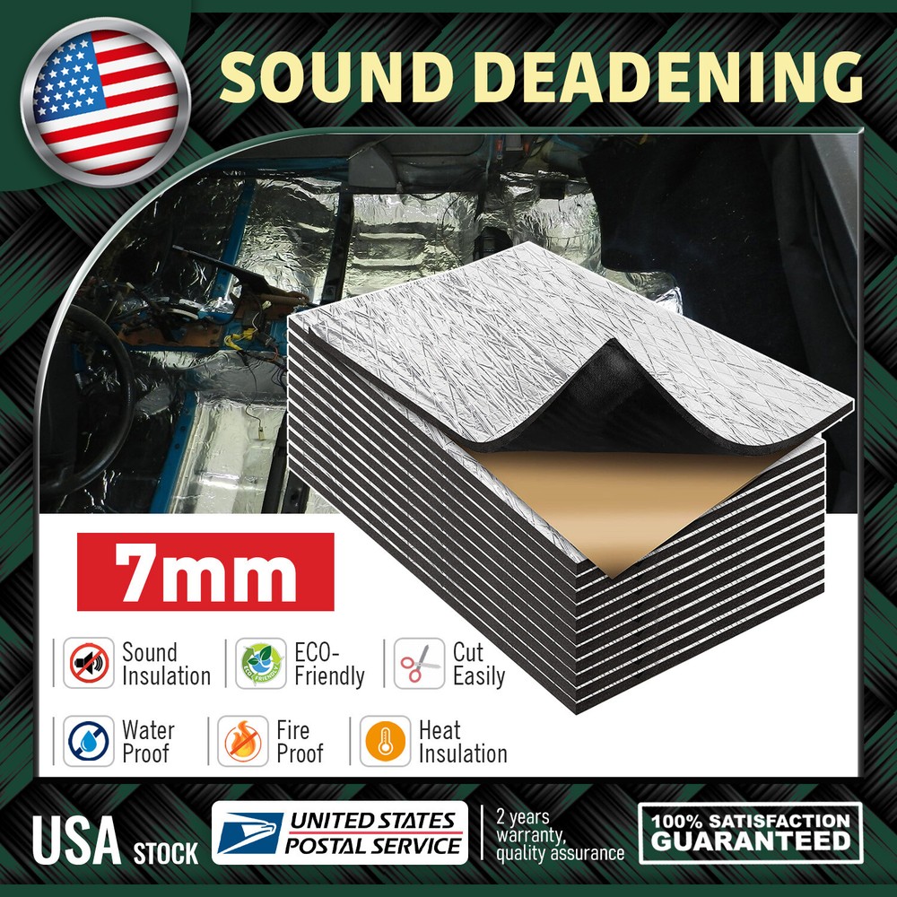 Self-adhesive Sound Deadener Heat Shield Car Firewall Hood Floor Insulation Mat