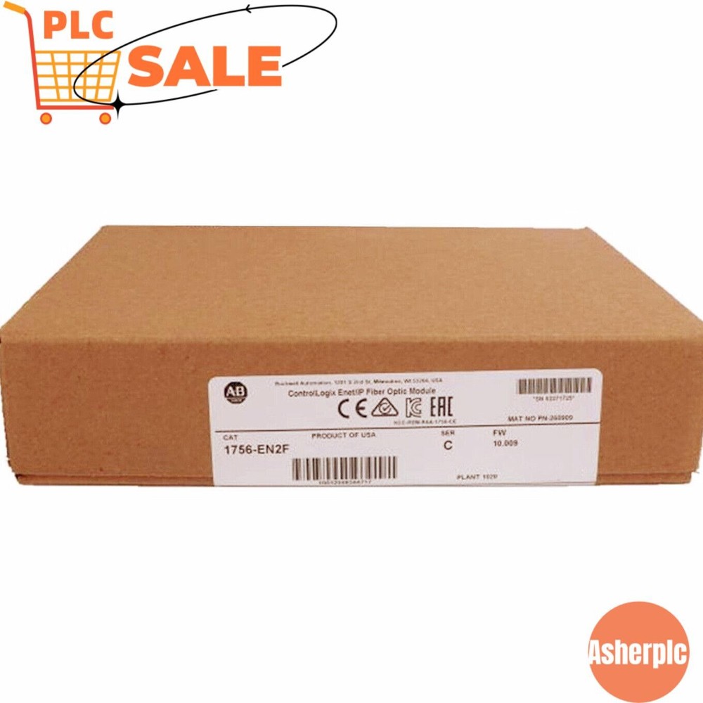 New Factory Sealed AB 1756-EN2F ControlLogix ENET/IP Fiber Optic Module1756-EN2F
