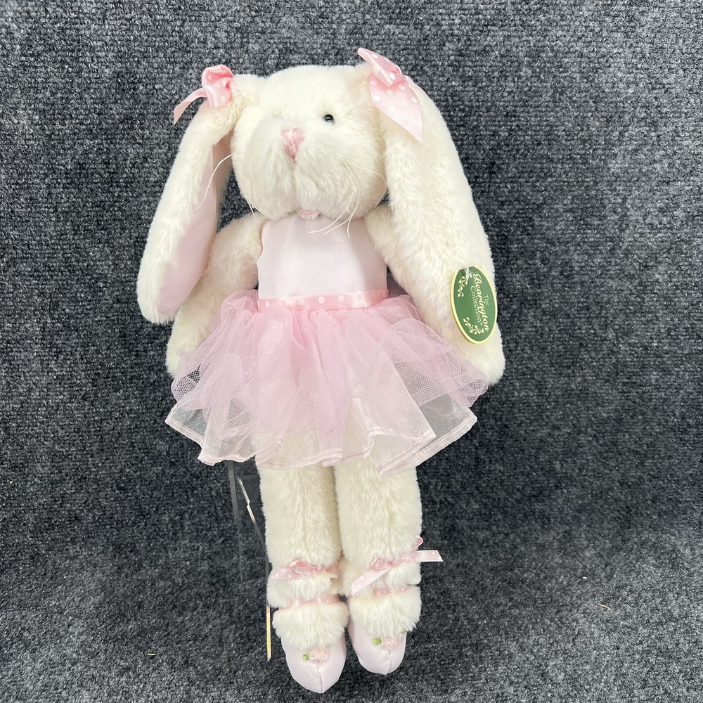 NWT The Bearington Collection Lil' Bunny Tutu Pink 15” Plush Ballerina Rabbit