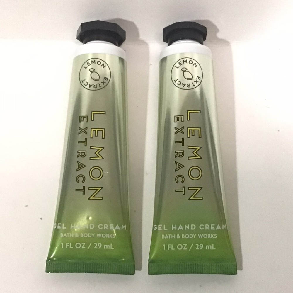 Lot Of 2 Bath and Body Works LEMON EXTRACT Gel Hand Cream 1 FL OZ Each BRAND NEW
