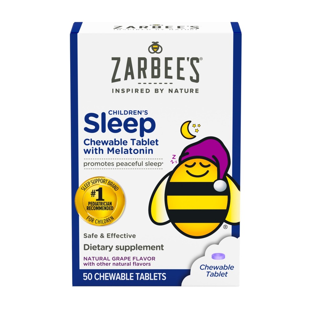Kids 1mg Melatonin Chewable Tablet Drug-Free & Effective Sleep Supplement Eas...