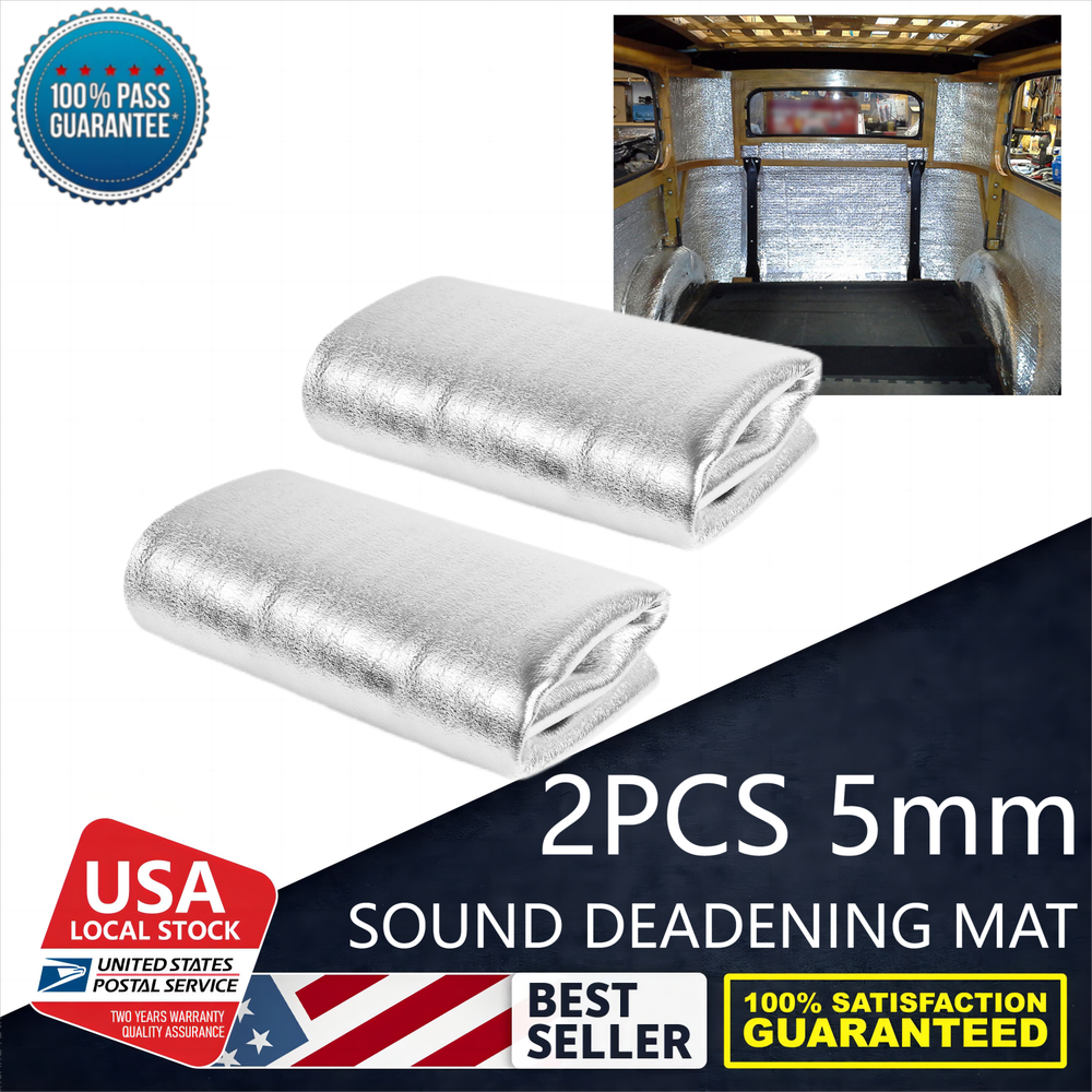 Easy-to-install 59x39-inch Single Layer Aluminum Sound Insulation Heat Shield Mat