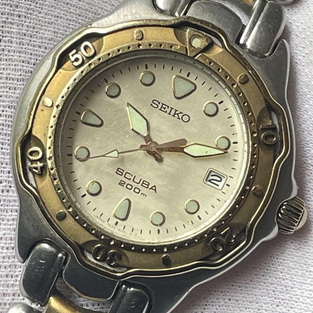 Seiko Scuba 7N35-6030 200M Water Resistant Men's Quartz Dive Watch