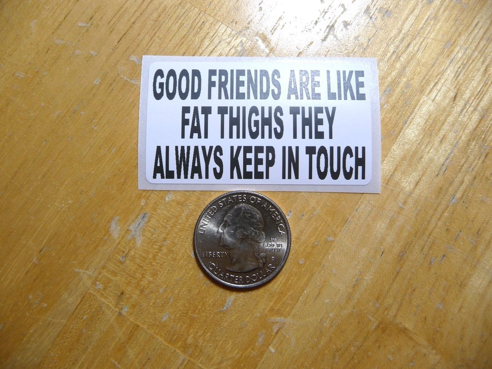 Bulk Pack of 50 Funny Best Friends Thigh Stickers Decals