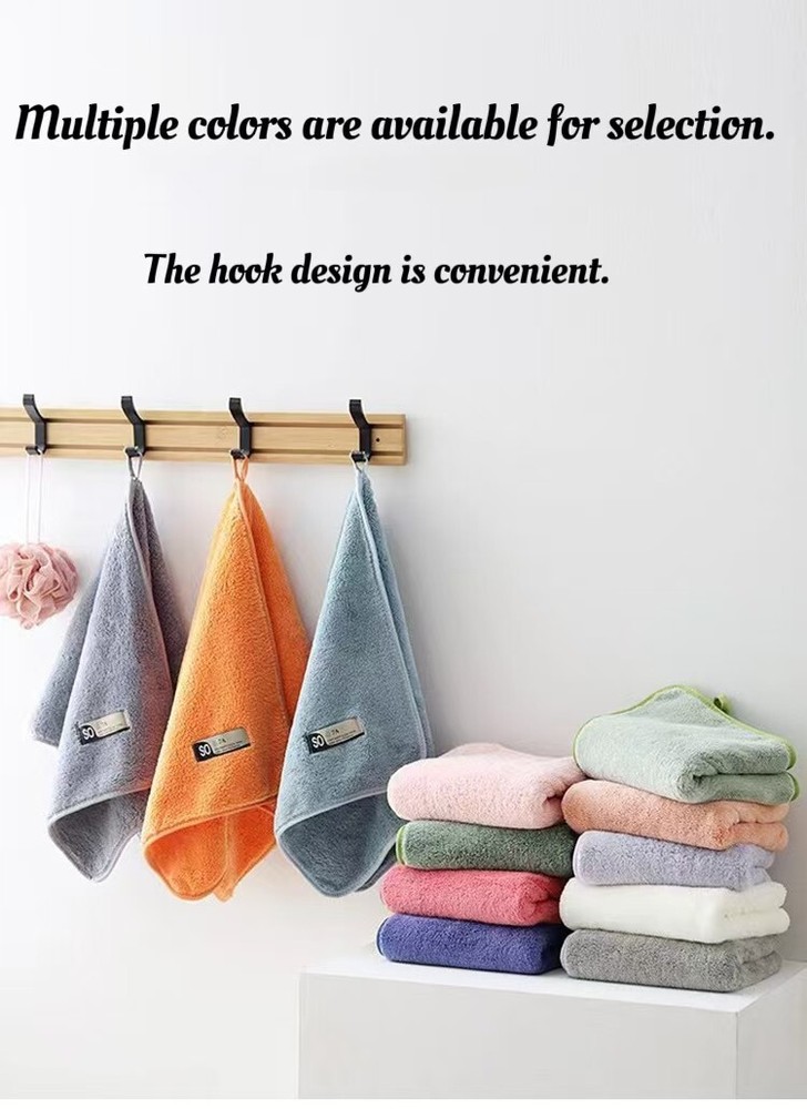 Quick-Dry Cotton Candy Microfiber Towel - Ultra-Antibacterial Coral Velvet