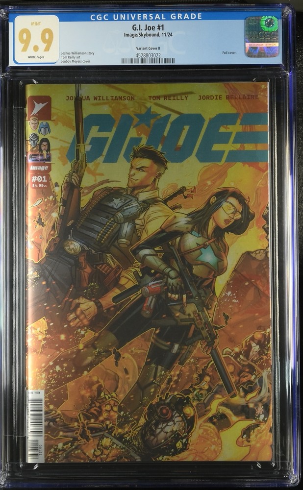 G.I. Joe 1 CGC 9.9 1:100 Foil Incentive Variant Cover