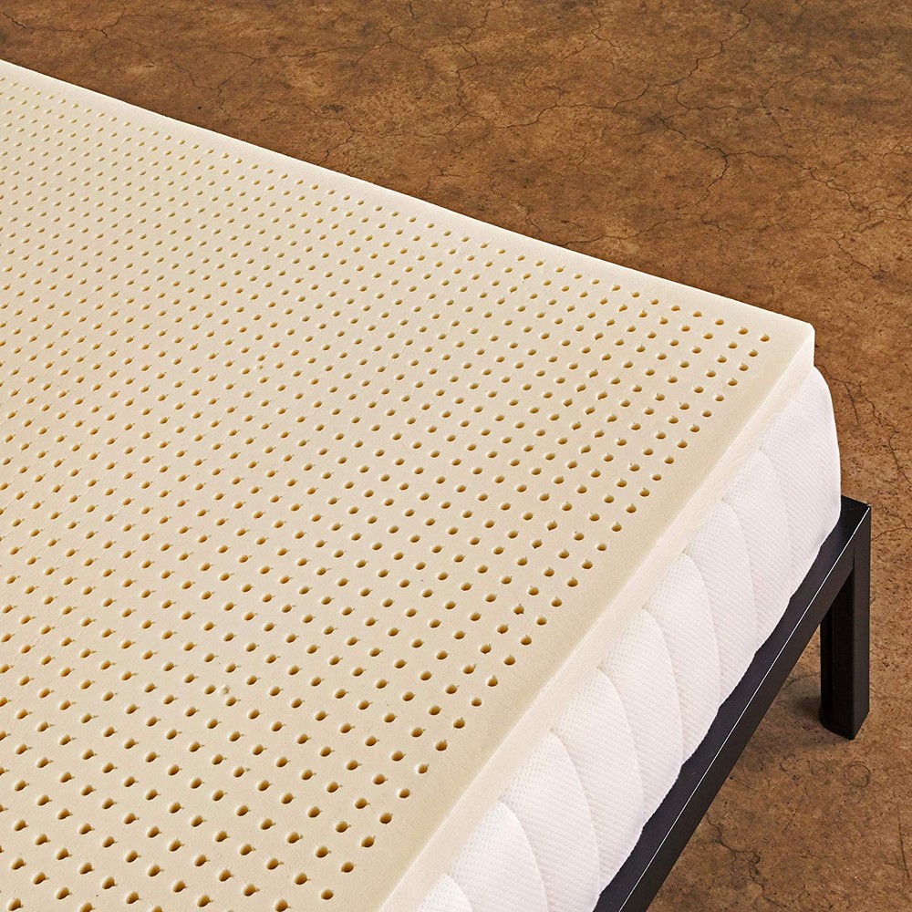 Pure Green Natural Latex Mattress Topper - Soft - 3 Inch - Twin Size (GOLS Ce...