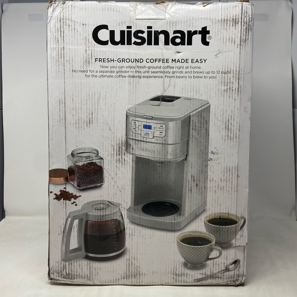 Cuisinart Grind & Brew 12-Cup Coffee Maker, Stainless/Black DGB-400