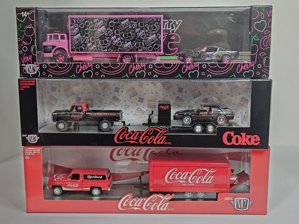 Haulers M2 MACHINES LOT OF 3 (1 Chase 2 Basic) FORD MUSTANG F-100 CHEVROLET CHEV