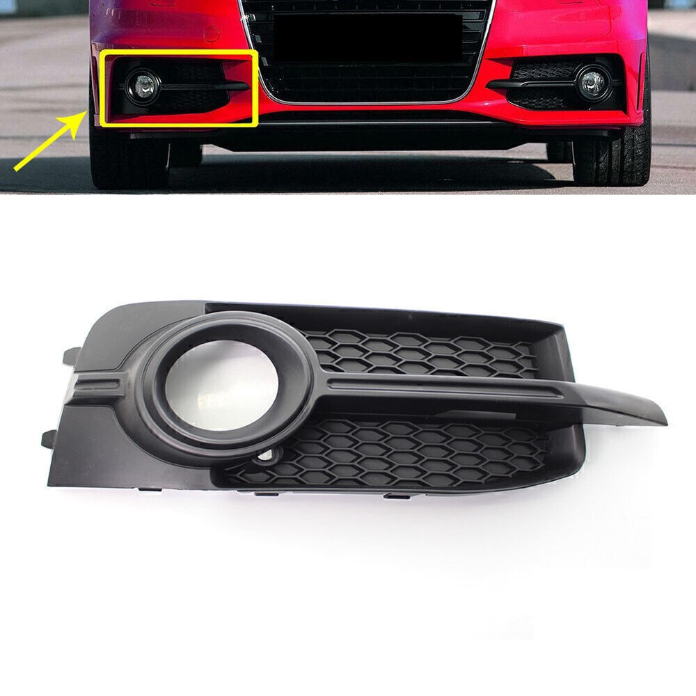 Honeycomb Front Bumper Fog Light Grille Black For AUDI A1 8X 2011-2014   US