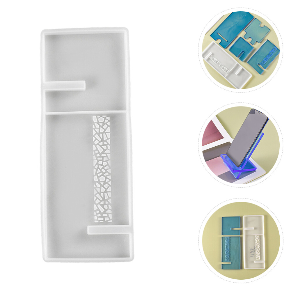 Cell Phone Holder Resin Molds Silicone Mobile Professional Stand