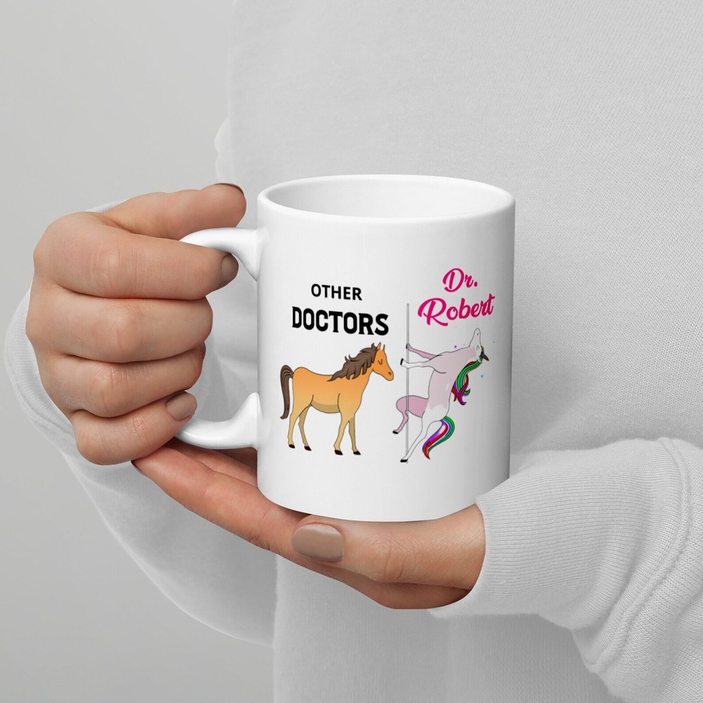 Personalized Unicorn Coffee Mug Gift For Doctors Funny Unicorn Doctor Mug