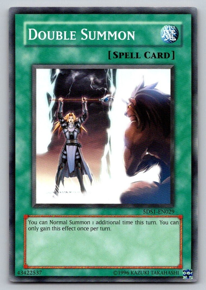 Double Summon Trading Card 5DS1-EN029 Yu-Gi-Oh