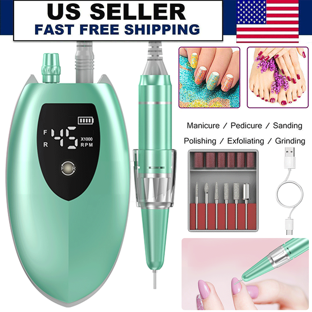 45000RPM Portable Electric Nail File Kit for Professional Manicure & Pedicure BK9  