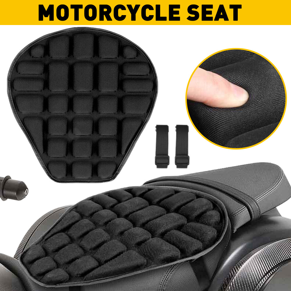 1X Motorcycle Seat Cover Comfort Seat Cushion Universal Pressure Relief Air Pad