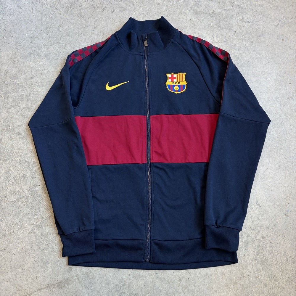 2019-2020 Nike FC Barcelona I96 Anthem Track Jacket Soccer Logo Men’s Small