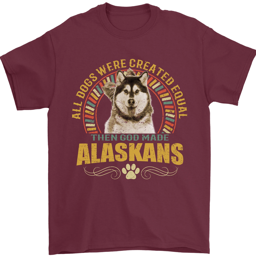 An Alaskan Dog Mens T-Shirt 100% Cotton