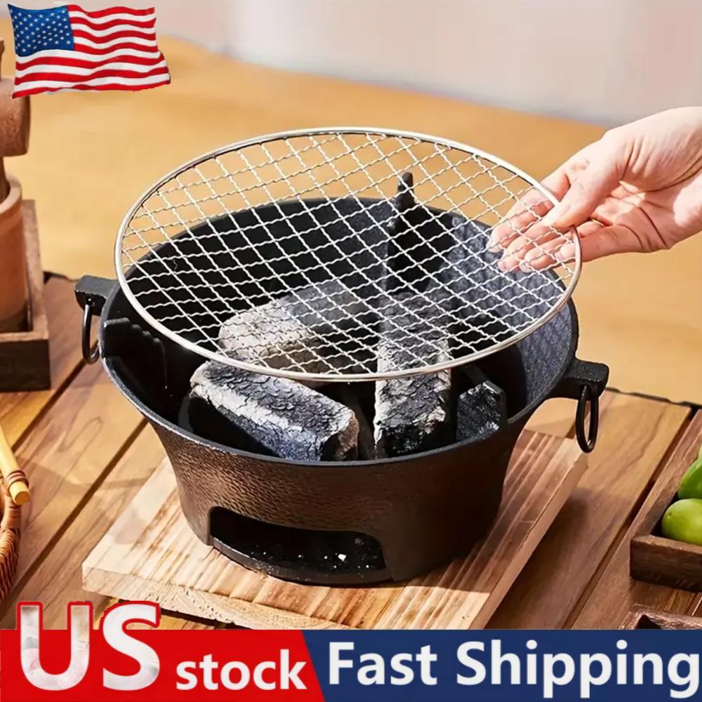 Bbq Pit Tabletop Grill Stove Charcoal Grill Stove for Home Party Outdoor Camping
