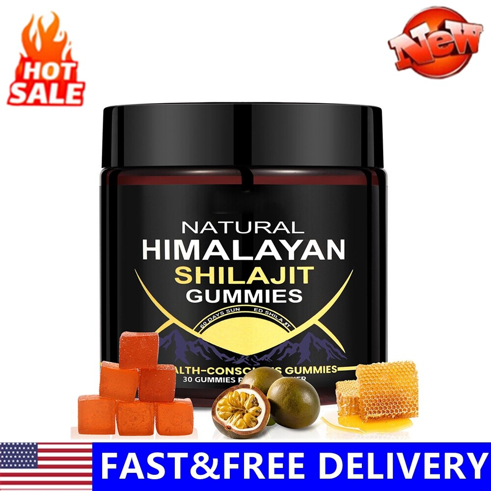 Himalayan Shilajit Resin Gummies 100% Pure Organic Natural Supplement  