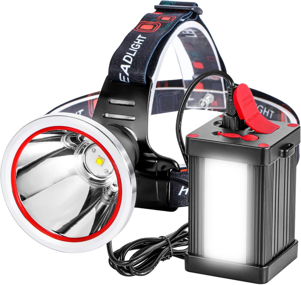 Superbright Bright LED Headlamp Powerful Portable Rechargeable Headlight Flas...