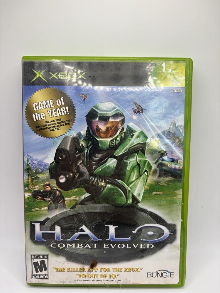 Halo: Combat Evolved (Microsoft Xbox, 2001) Complete In Box CIB