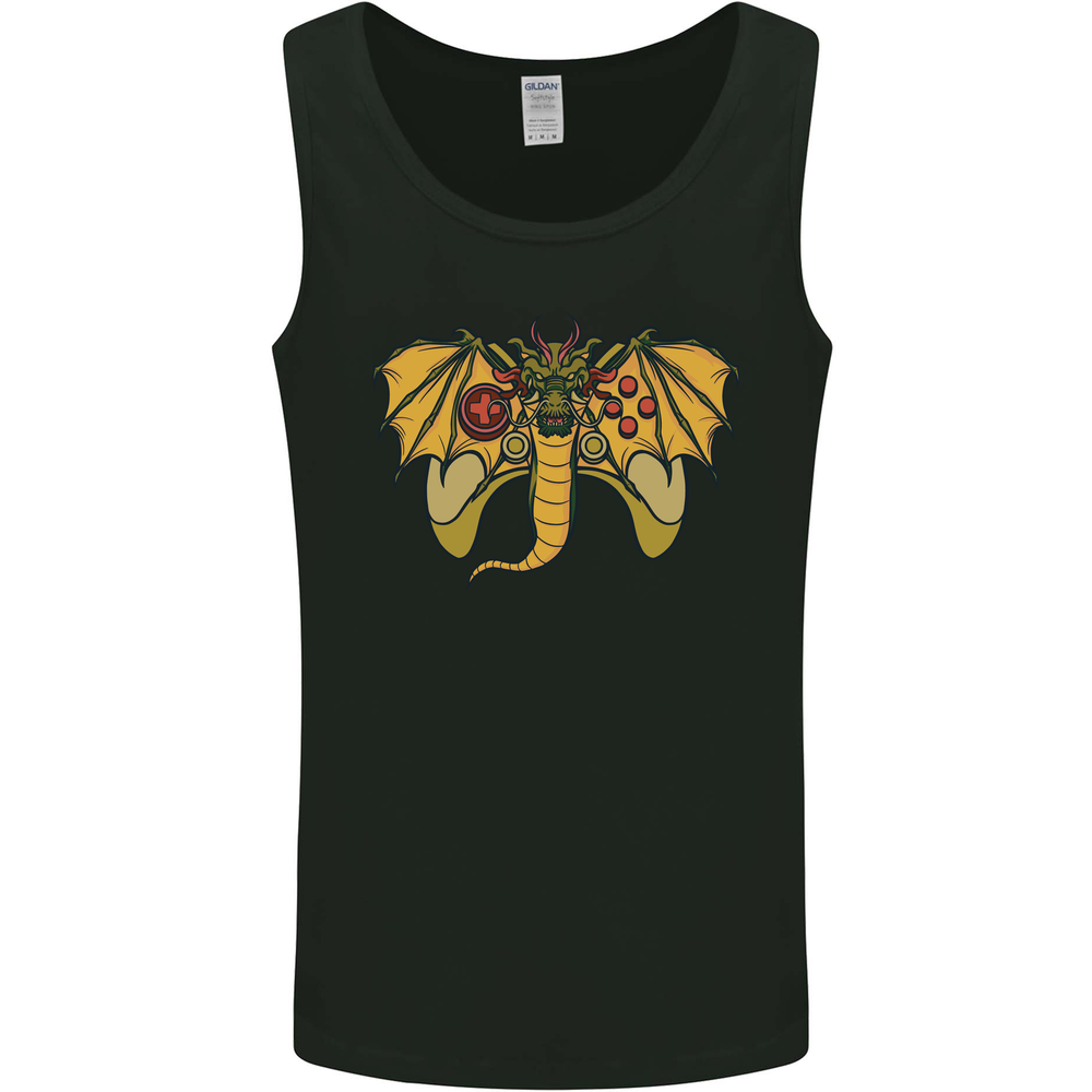 Dragon Joypad Joystick Video Games Console Mens Vest Tank Top