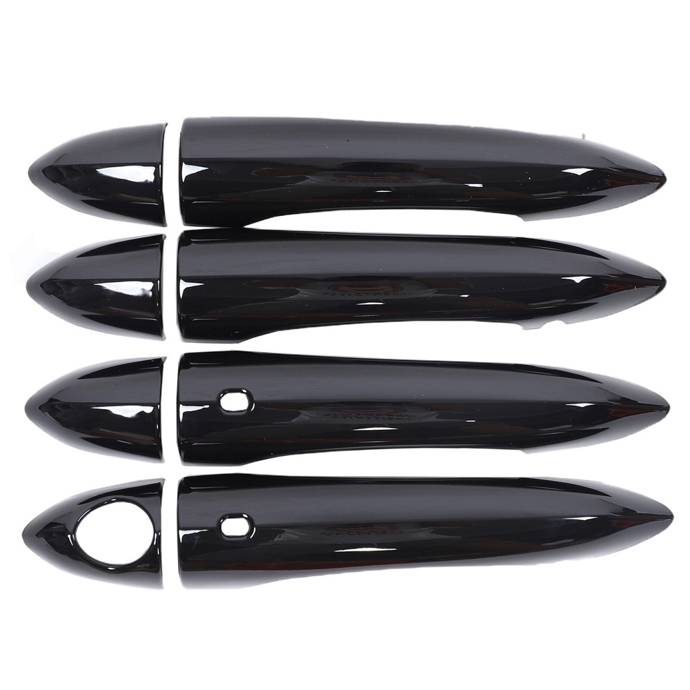 Gloss Black ABS Side Door Handle Cover Trims For Alfa Romeo Giulia Stelvio 2017+