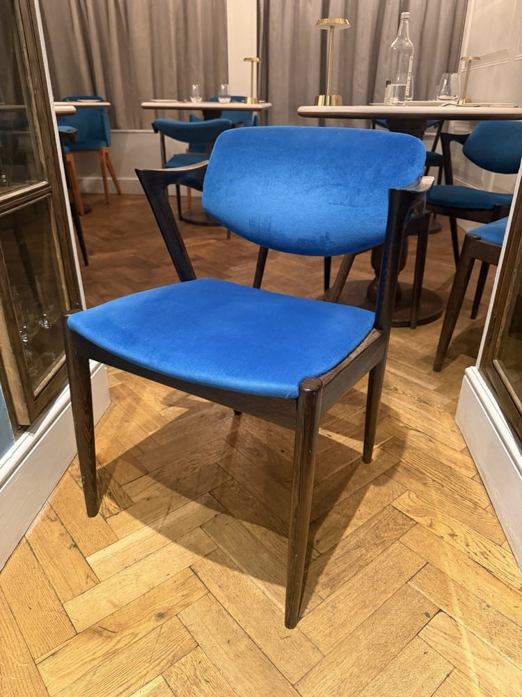 Set of 14 Kai Kristiansen Model 42 Dining Chairs Walnut – Miyazaki Chair Factory