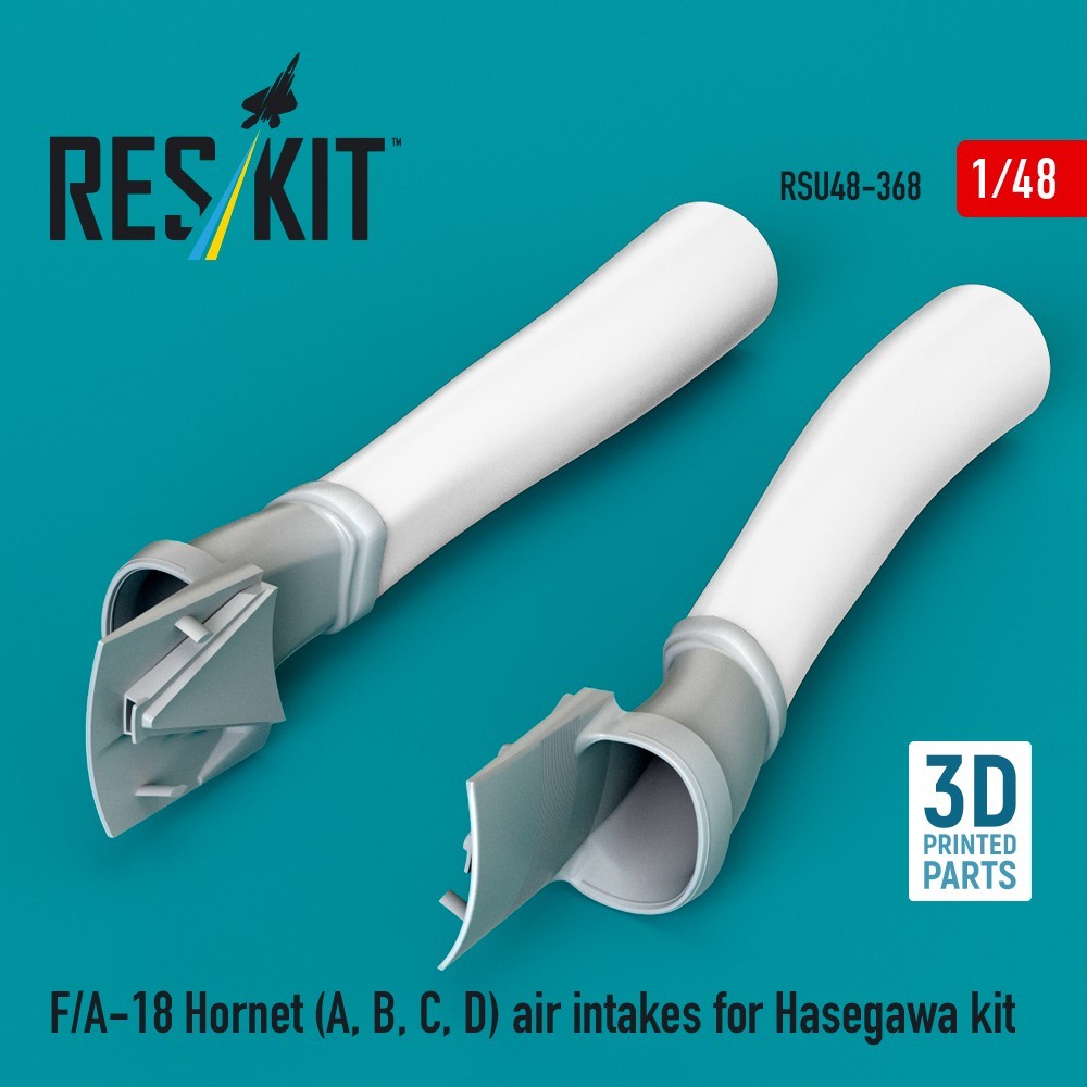 F/A-18 Hornet (A, B, C, D) air intakes for Hasegawa kit 1:48 ResKit RSU48-0368