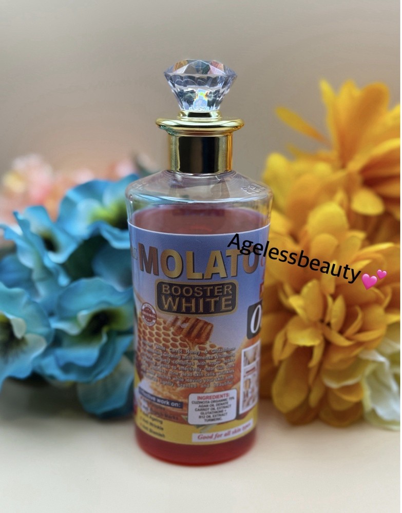 Pure Molato Booster Carrot Honey & Glutathione Oil Whitening 250ml SPF50