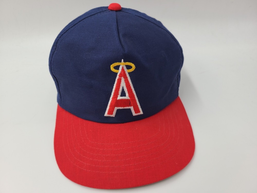 Vintage California Angels Sports Specialties Snapback Hat Cap 90s MLB Blue Red