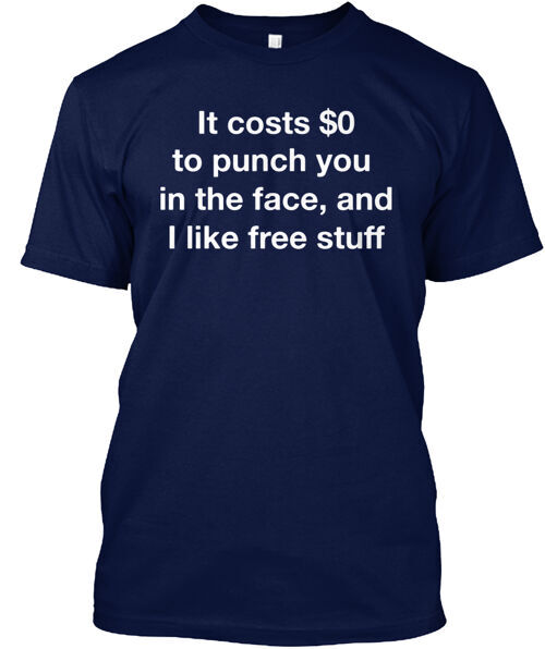 Free Punch T-Shirt Made in the USA Size S to 5XL